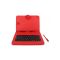DURAGADGET; Red, high-quality 2-in-1 Case with built-Micro USB keyboard for Odys ...