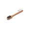 High quality grill brush with long bamboo handle and a practical leather strap
