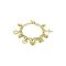 Gold plated bracelet and crystal
