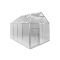 5.9 m² aluminum greenhouse, 6 mm twin-wall sheets, ridge height 195 cm,