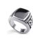 Beautiful stainless steel ring size but a little big for the requested circumference