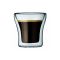 Very elegant espresso glasses with processing weaknesses