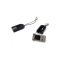Mini USB card reader for microSD memory card / SDHC / Transflash, black