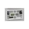 practical and decorative wall shelf with eight