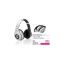 SOUNDS - Big City - Premium Lifestyle Bluetooth Stereo Headset Headphone (All-In-One) white with USB charging cable and SOUNDS Transportation