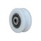 Gate roller in nylon with ball bearings