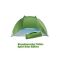 Outdoor fans beach shelter Helios, green, UV 60, extremely light, Minipackmaß