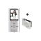 MP4 Player Portable - up to 16 GB through microSD memory card - silver -...