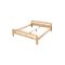 Pine bed - Solid wood bed pine natural finish - size 160x200