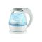 Glass kettle exclusive blue LED interior lighting 2000W 1.5 liters.