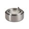 The brushed stainless steel ashtray