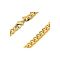 Curb Chain Gold double 10/000, 5.3 mm wide, 65cm long