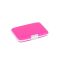 2-TECH Deluxe Silicone Case Credit Aluminum Case Wallet PINK
