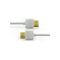 BS - HDMI cable 2m soft white.  Standard 1.4-compatible 3D Full HD 1080p and Ethernet.