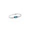 18K white gold plated teardrop bracelet blue crystal Jewelry