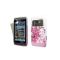 Quality pink and white floral pattern Silicone Gel Cover for Nokia N8