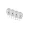4 bright white shining LEDE wall lights with low energy consumption