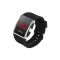 TRIXES Luxurious black man digital sports watch red LED