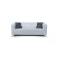 B-famous 3-seater sofa Cube 183 x 85 cm, PU, ​​white (household goods)