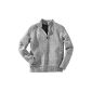 Men sweater with warm teddy fleece lining Gr.  M 48/50 Jacket Grey (Textiles)