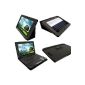 igadgitz Case Cover 'Portfolio' Black PU Leather for Asus Eee Pad Transformer TF300 TF300T & Dock keyboard TF300TG & TF300TL 10.1 