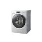 Panasonic NA-148VG3WDE washer / 0.68 kW / h / A +++ B / 8 kg / 1,400 U / min / 50 liters / Porthole: silver (matt), color front and body: white (Misc.)