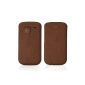 Snuggling Galaxy S3 Case brown - Carrying Case Sleeve Cover Case - Samsung Galaxy S3 accessories leatherette (Wireless Phone Accessory)