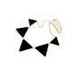 niceeshop (TM) Necklace Punk Geometric Glaze in Suspense, Black (Jewelry)
