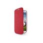 Belkin Folio Case F8M564btC01 ultrathin Signature Faux Leather Case for Samsung Galaxy S4 Red (Accessory)