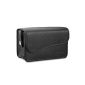 Bundle Star * camera bag, genuine leather (lamb) black without Reißverschlussgefummel for compact cameras (electronic)