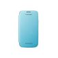 Original Samsung EFC 1G6FLEC Handyhülle with Flip Cover (Samsung Galaxy S3) Light Blue (Wireless Phone Accessory)