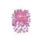 Shade Shade Suspension Chandelier, Pink / Fuchsia flowers in Cascade, For Socket 28mm or 42mm
