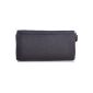 PHIL + SOPHIE, Cntmp, leather, women's wallet, women's wallet, women's wallet, wallet long, horizontal, leather, dark brown, brown, 19x10x2cm (WxHxD) (Textiles)
