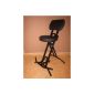 Fatigue stool bar stools standing seat seat loaded with 6 cm thick cushions up to 130 kg