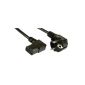 Cable IEC right angled 3 m (electronic)