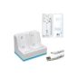 Invero White Dual Twin Charger Station + 2 batteries compatible with Nintendo Wii (Not gold MotionPlus Motion) (Electronics)