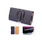 Leather Holster Belt Buckle Clamp Valve Cover Case iPhone 6 over 5.5 inches (Electronics)