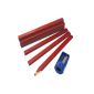 Faithfull CPR12S carpenter pencils tube with sharpener (Tools & Accessories)
