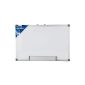 Idena 568 024 - Whiteboard with aluminum frame and pen tray, including 2 screws, 40 x 30 cm (Office supplies & stationery)
