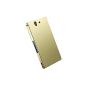 [Bamboo] Ultra Thin Aluminium Metal Bumper Cover Case Smart Cover Case For Sony Xperia Z L36H C6602 C6603, Champagne (Wireless Phone Accessory)