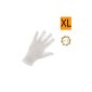 White cotton gloves XL
