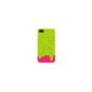Iphone 4 / 4s hard ice cream dripping green and pink (Electronics)