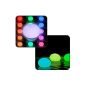 Linxor - Flatball Ball Led Lamp Multicolor Floating 35cm x 35cm x 24cm base on Rechargeable Remote Control +