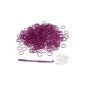 Lot 600pcs Purple Elastic Clip Hook DIY Bracelet Rainbow Loom