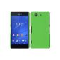 Hard Case for Sony Xperia Z3 Compact - rubberized green - Cover PhoneNatic ​​Cover + Protector (Electronics)