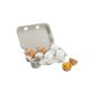 beluga 70827-6 wooden eggs 6 cm in an egg box (toy)