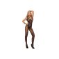 Redstar sexy black fishnet crotchless body stocking Sexy lingerie 36-42 (Misc.)