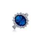 Bling Jewelry Kate Middleton 5ct oval sapphire CZ Engagement Ring (Jewelry)