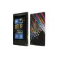 Black Shooting Star TPU Gel Silicone Case Cover Case For Nokia Lumia 800 (Electronics)