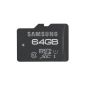 Samsung Micro SDXC Memory Card 64GB Class 10 UHS-1 Grade 1 70MB / s (Accessory)
